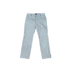 Jones New York Grace Ankle Dress Pants Womens 8 Gingham Check Plaid Black White